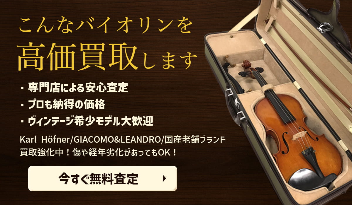 こんなバイオリンを高価買取します 今すぐ無料査定